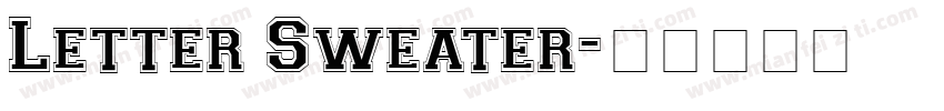 Letter Sweater字体转换